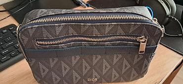 мужские борсетки: Барсетка, Материал: Искусственная кожа, Застежка на молнии, Б/у — 3