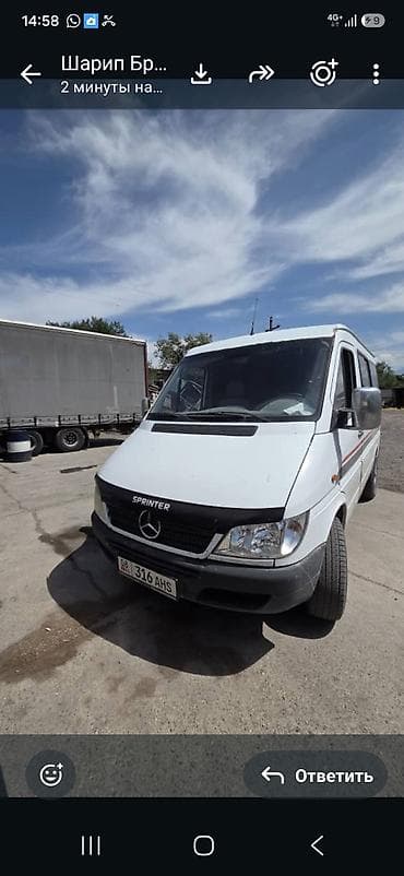 Mercedes-Benz Спринтер: 2001 г., 2.2 л, Механика, Дизель, Минивэн at lalafo.kg Mercedes-Benz Спринтер: 2001 г., 2.2 л, Механика, Дизель, Минивэн