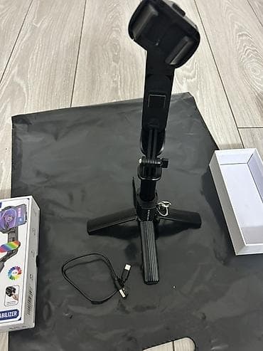 alliance kg: Одноосевой стабилизатор для смартфона Q35 (Aluminum) с подсветкой RGB — 3