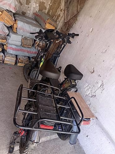 аксессуары для скутеров: Электроскутер грузовой (E-Bike) с задним багажным модулем - — 3