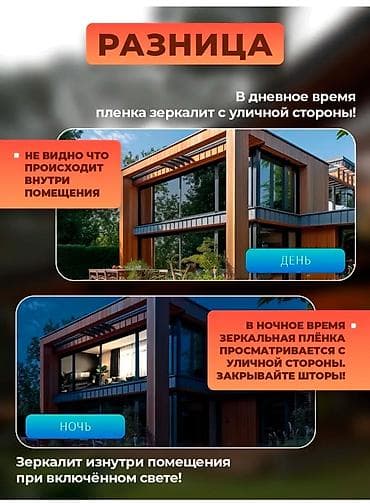 Солнцезащитная зеркальная пленка на окна Размер рулона -60см/2м — 4