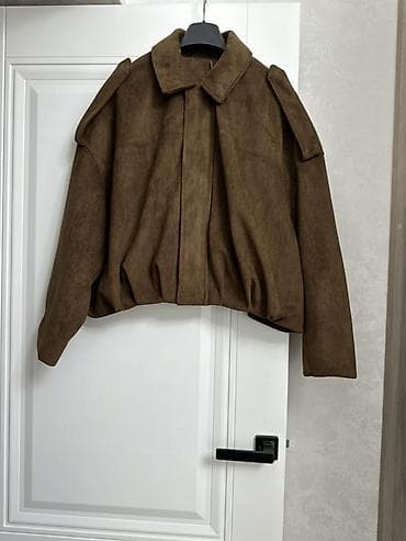 Женская укороченная куртка из искусственной замши - Цвет: тёплый