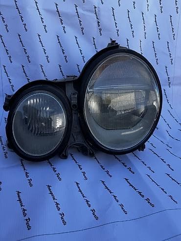 avangard: Комплект передних фар Mercedes-Benz 2002 г., Б/у, Оригинал, Германия — 2