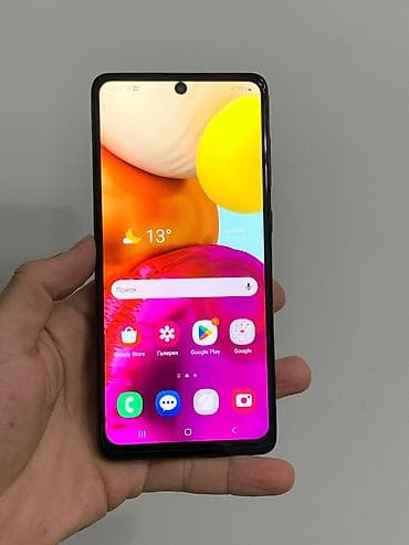 samsung note7: Samsung Galaxy A71, Б/у, 128 ГБ, цвет - Синий, 2 SIM — 3
