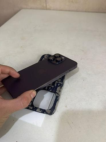 m2 pro: IPhone 14 Pro, Б/у, 128 ГБ, Deep Purple, Чехол, 61 % — 3