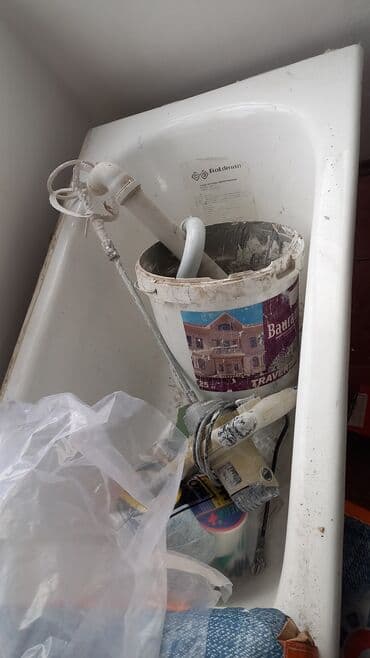 эшик двер: Чугунная ванна. 8500 сом. почти новая, с наклейкой. Размер 120 см — 2