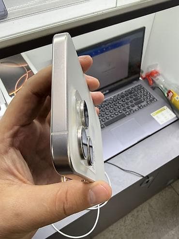 Apple iPhone: IPhone 15 Pro Max, Б/у, 256 ГБ, White Titanium, Защитное стекло, Чехол, 100 % — 4