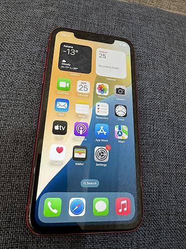 айфон хр: IPhone 11, Б/у, 128 ГБ, Красный, Коробка, 71 % — 4