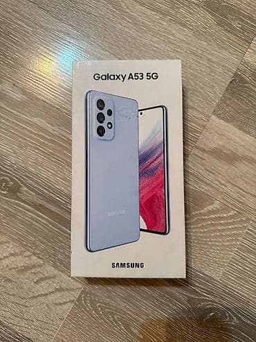 Техника и электроника: Samsung Galaxy A53 5G, Б/у, 128 ГБ, цвет - Синий, 2 SIM — 1