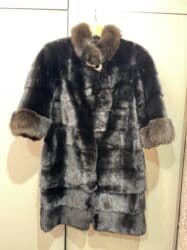 шуба кроликовая: Шуба, Норка, Длинная модель, Трансформер, M — 2