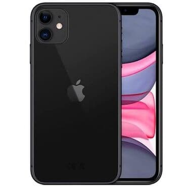 IPhone 11, Б/у, 64 ГБ, Черный, Кабель, Коробка