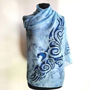 купить золотые серьги с жемчугом: Шарф, Новый, Женские — 2