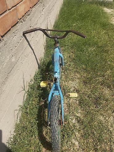 Спорт и хобби: Детский велосипед BMX-стиля (примерно 12" колеса) - Цвет: синий, рама — 2