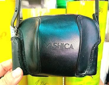 Пленочный фотоаппарат Yashica с кожаным футляром - Тип: компактная — 2
