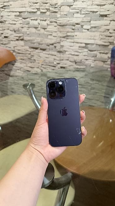музыкальный центр сони буу: IPhone 14 Pro, Колдонулган, 256 ГБ, Deep Purple, Каптама, 77 % — 3