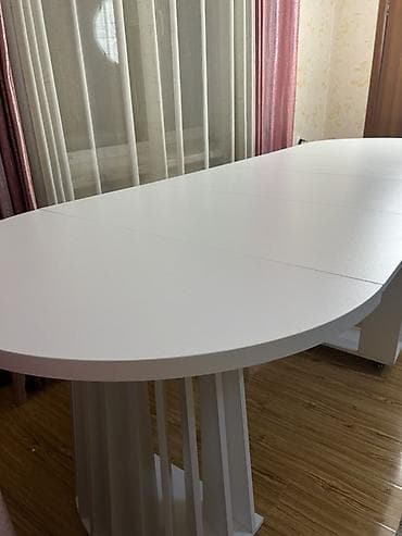 Стол трансформер Для кухни, Раскладной стол, Длина, см: 300 см, цвет - Белый — 2