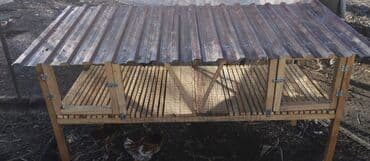 продам домик для кошки: Продаю Клетка для кроликов, на 2 отсека, с сенником по середине с — 2