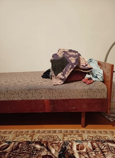 двухъярусные кровати бишкек цена: Односпальная кровать, С матрасом, длина - 195 см — 1