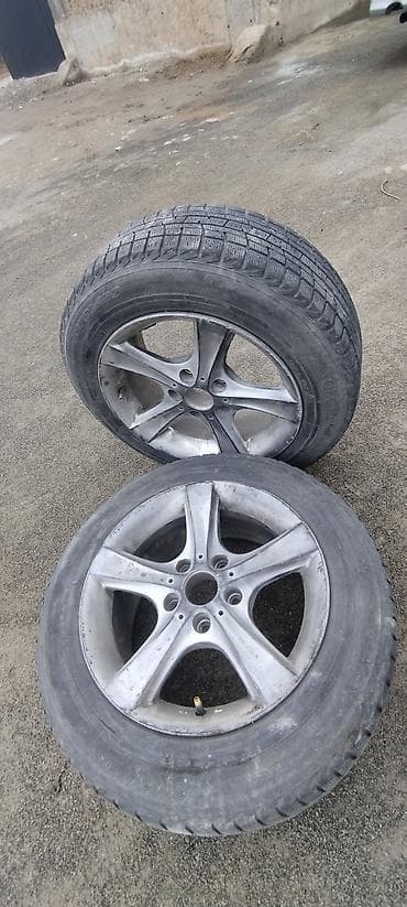 резина на 12: Колеса в сборе R 15, Зима, Б/у, Пара, Литые, отверстий - 5 — 3