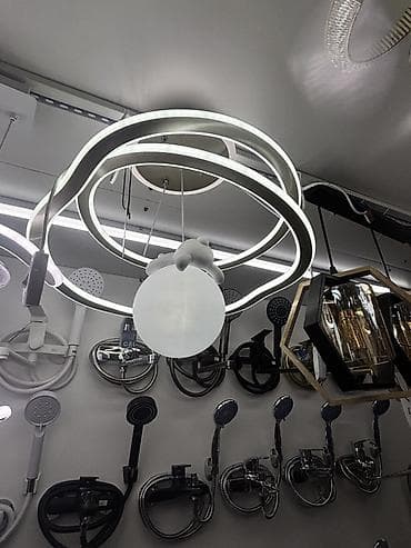 Потолочный светильник с LED-подсветкой и декоративным плафоном - at lalafo.kg Потолочный светильник с LED-подсветкой и декоративным плафоном -