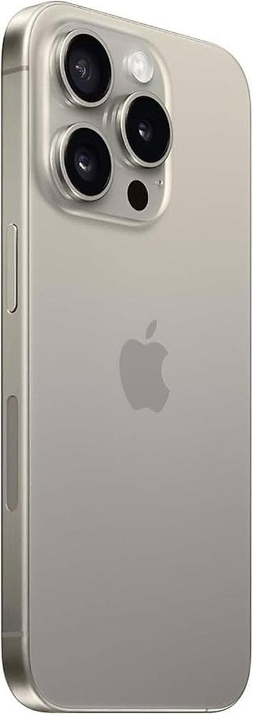 айфон цум: IPhone 15 Pro, Б/у, 256 ГБ, Natural Titanium, Защитное стекло, Чехол, Коробка — 1