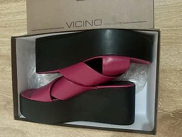ош обув: VICINO Exclusive — женские шлёпанцы на высокой платформе оригинал - — 1