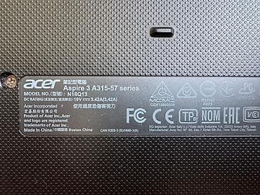 Ноутбуки и аксессуары: Ноутбук Acer Aspire A315-57G Характеристики: - Экран: 15.6", тонкие — 6