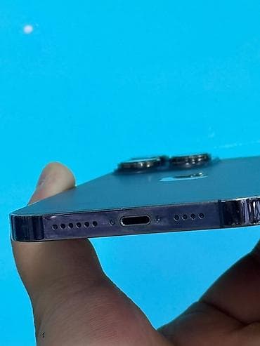 IPhone 14 Pro, Б/у, 256 ГБ, Deep Purple, Кабель, 100 % — 4