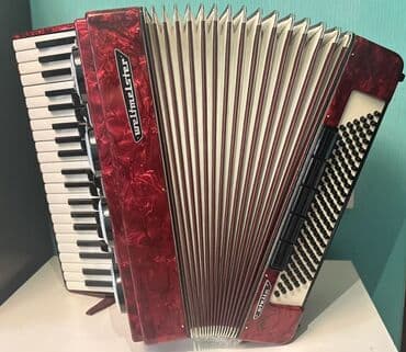 микрофон для озвучки видео купить: Аккордеон Weltmeister Stella, красный перламутровый корпус. Аккордеон — 7