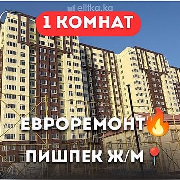1 бөлмө, 48 м², Пишпек Элитка, 14 кабат, ПСО (өз алдынча бүтүрүү) — 1