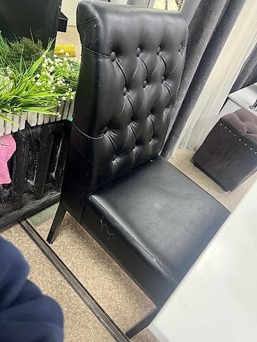 Стул для кухни, Другой материал, цвет - Черный