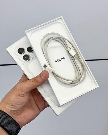 iphine x: IPhone 17 Pro Max, Б/у, 256 ГБ, Белый, Защитное стекло, Чехол, Кабель, В рассрочку, 100 % — 5