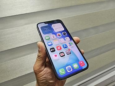 iphone 13 lalafo: IPhone 13, Б/у, 128 ГБ, Midnight, Чехол, 83 % — 10