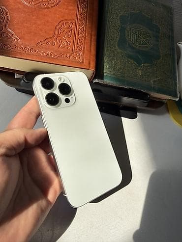 Техника и электроника: IPhone 15 Pro, Б/у, 256 ГБ, White Titanium, 86 % — 7