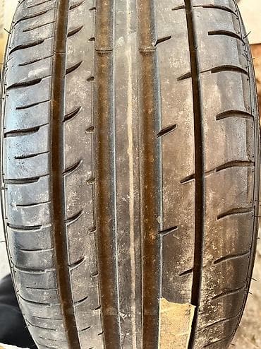 стропа паук: Шины 215 / 50 / R 18, Лето, Б/у, Комплект, Falken — 2