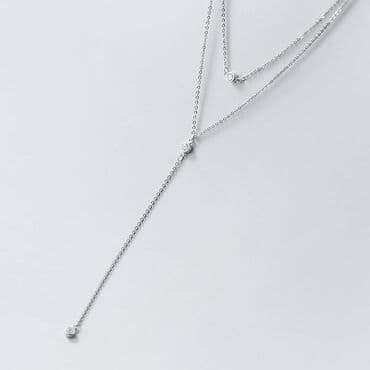 свадебное платье трансформер 2 в 1: Колье, цепочка О Ц ✨ Двухрядное серебристое — элегантность в каждой — 2