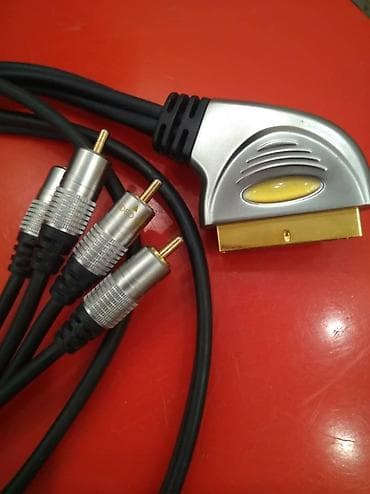vid: SCART кабель с выходами RCA - Разъёмы: SCART (21-pin) на набор — 1