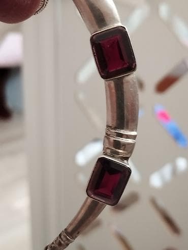 Серебряные колье, Проба 925, Женские, Б/у, Аметист — 3