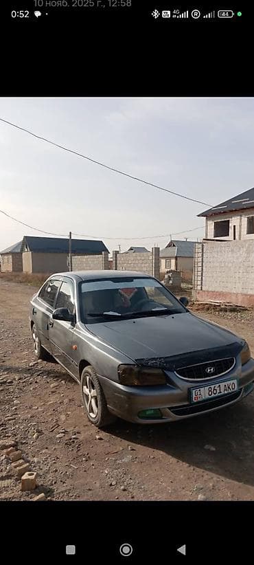 Унаа: Hyundai Accent: 2007 г., 1.5 л, Кол менен иштөөчү, Бензин, Седан — 3