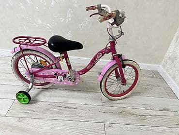 Балдар транспорту: Балдар үчүн велосипед, 2 дөңгөлөктүү, 3 - 4 жаш, Кыз үчүн, Колдонулган — 1