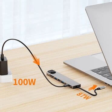 док станция бишкек: USB C HUB 8 IN 1: Адаптер-концентратор USB-C совместим со всеми — 6