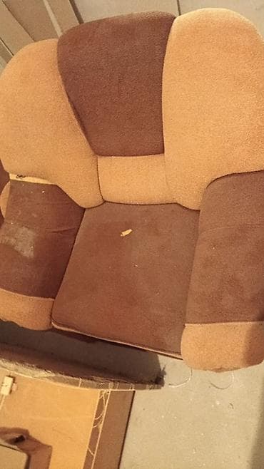 Кресло-кровать, Односпальный, цвет - Коричневый