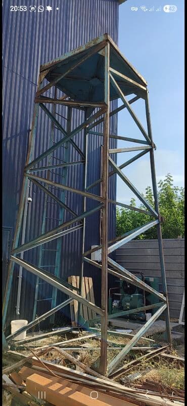 продам лестницу алюминиевую бу: Трансформер тепкич, Бийиктиги: 4–5 м, Колдонулган, Материалы: Металл — 2