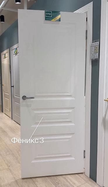 феник: Межкомнатная дверь «Феникс 3» - Цвет: белый (матовый). - Дизайн — 1