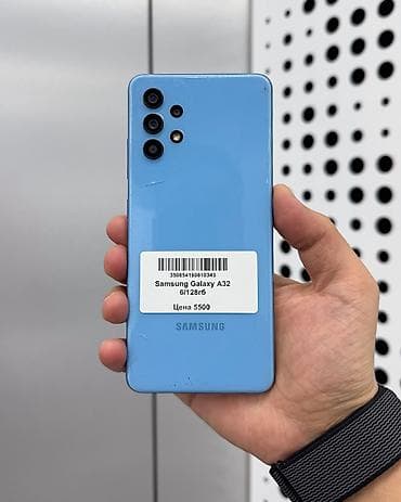 Samsung Galaxy A32, Б/у, 128 ГБ, цвет - Голубой, 2 SIM at lalafo.kg Samsung Galaxy A32, Б/у, 128 ГБ, цвет - Голубой, 2 SIM
