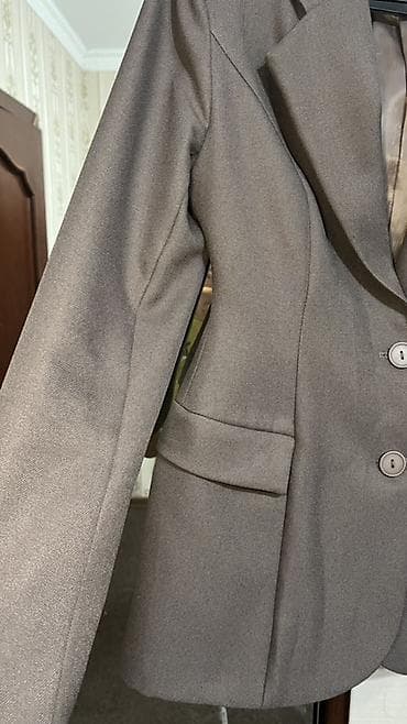 Женский пиджак LIZA, классический крой - Цвет: серо-табачный