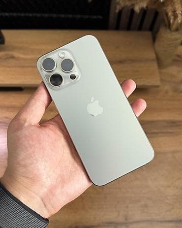 IPhone 15 Pro Max, Б/у, 256 ГБ, Серебристый, 83 %
