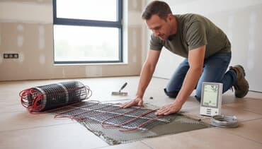 пленочный теплый пол: Электрический теплый пол в рулоне, предназначенный для укладки под — 1