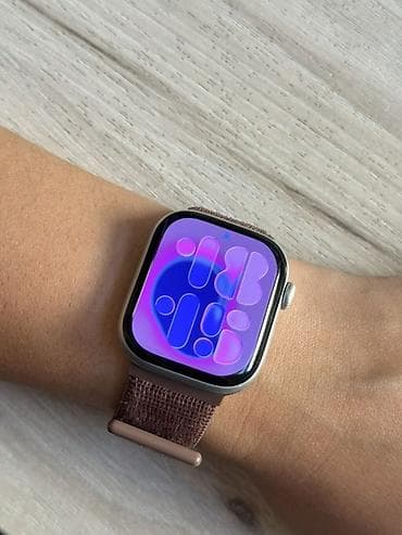 Техника жана электроника: Apple Watch (алюминиевый корпус, светло‑серый) с прямоугольным — 1