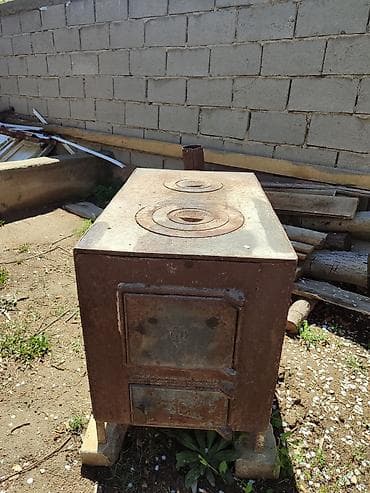 кант трасса: Металлическая печь-буржуйка с варочной поверхностью - Материал — 3
